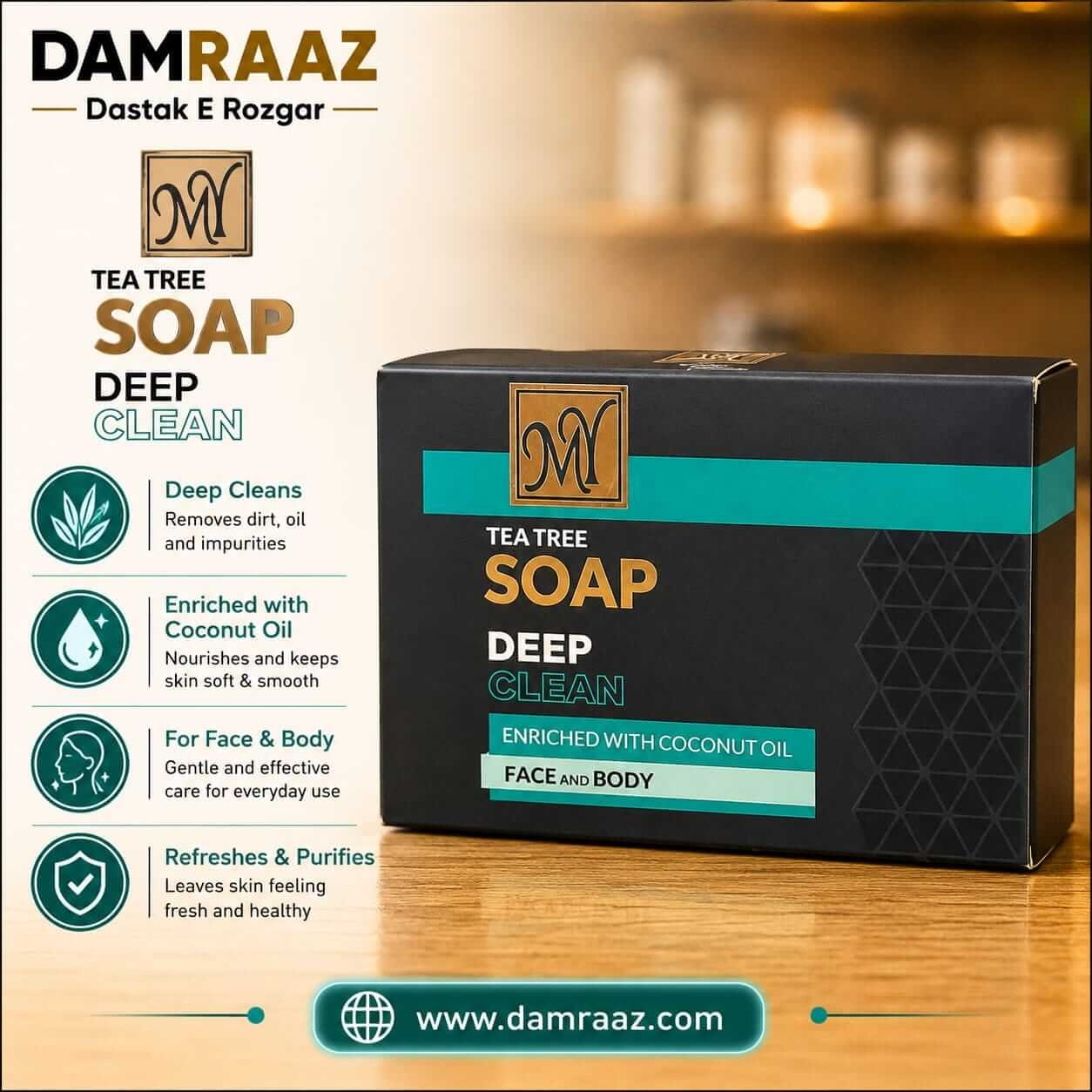 M Tea Tree Deep Clean Soap