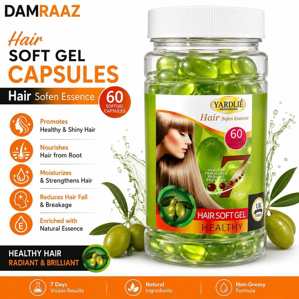 Hair Soft Gel Capsules (Green)