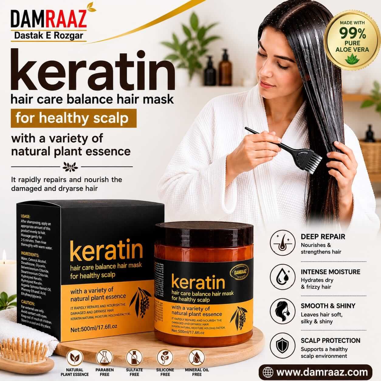 Keratin Hair Care Balance Hair Mask