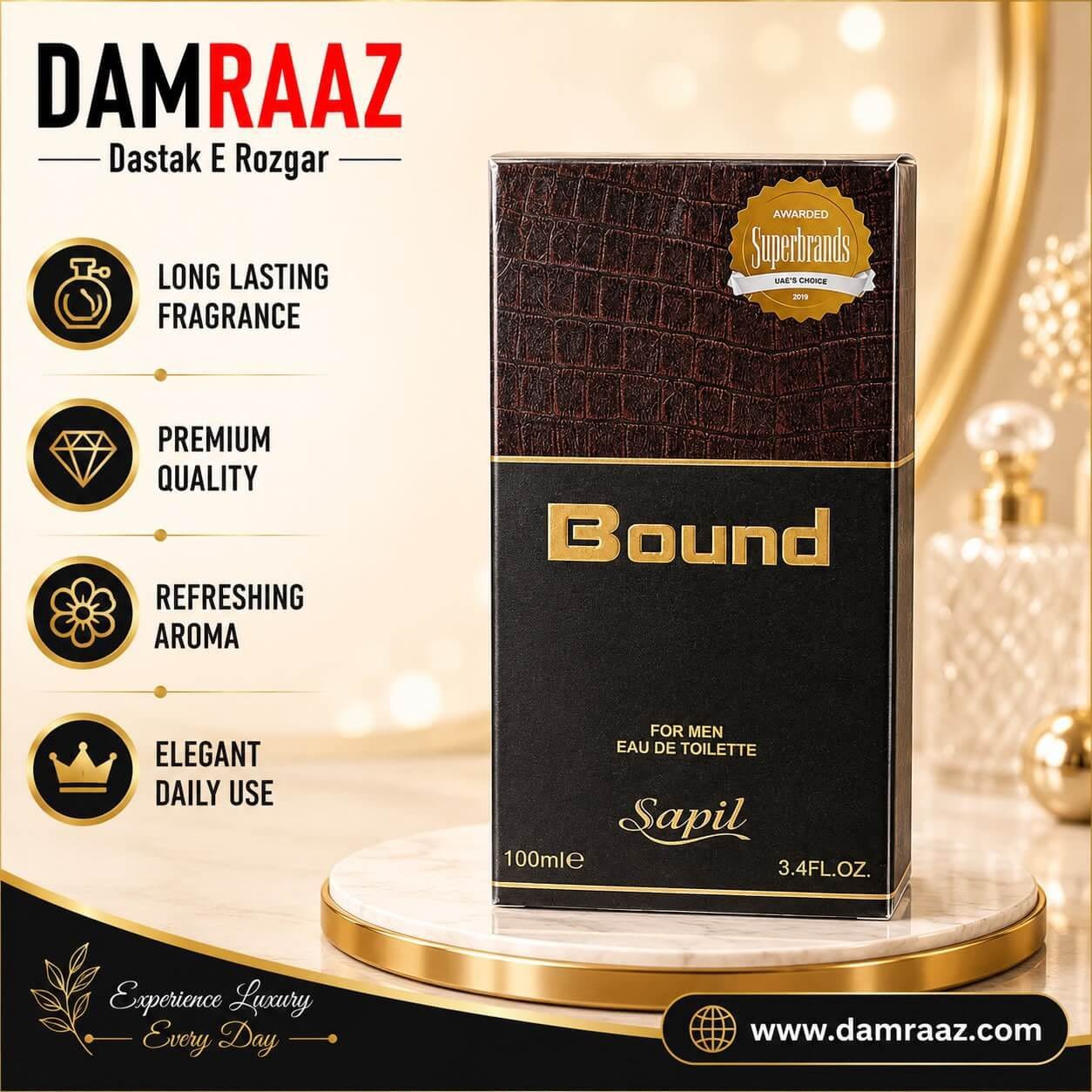 Sapil Bound For Men Eau De Toilette 100ml