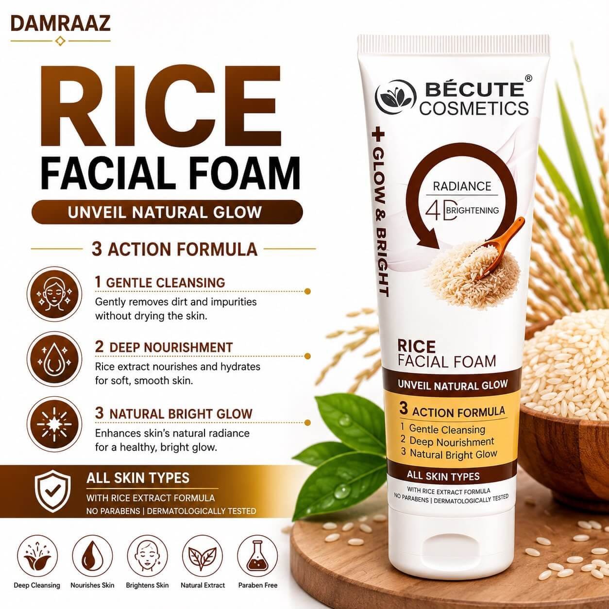 RICE FACIAL FOAM