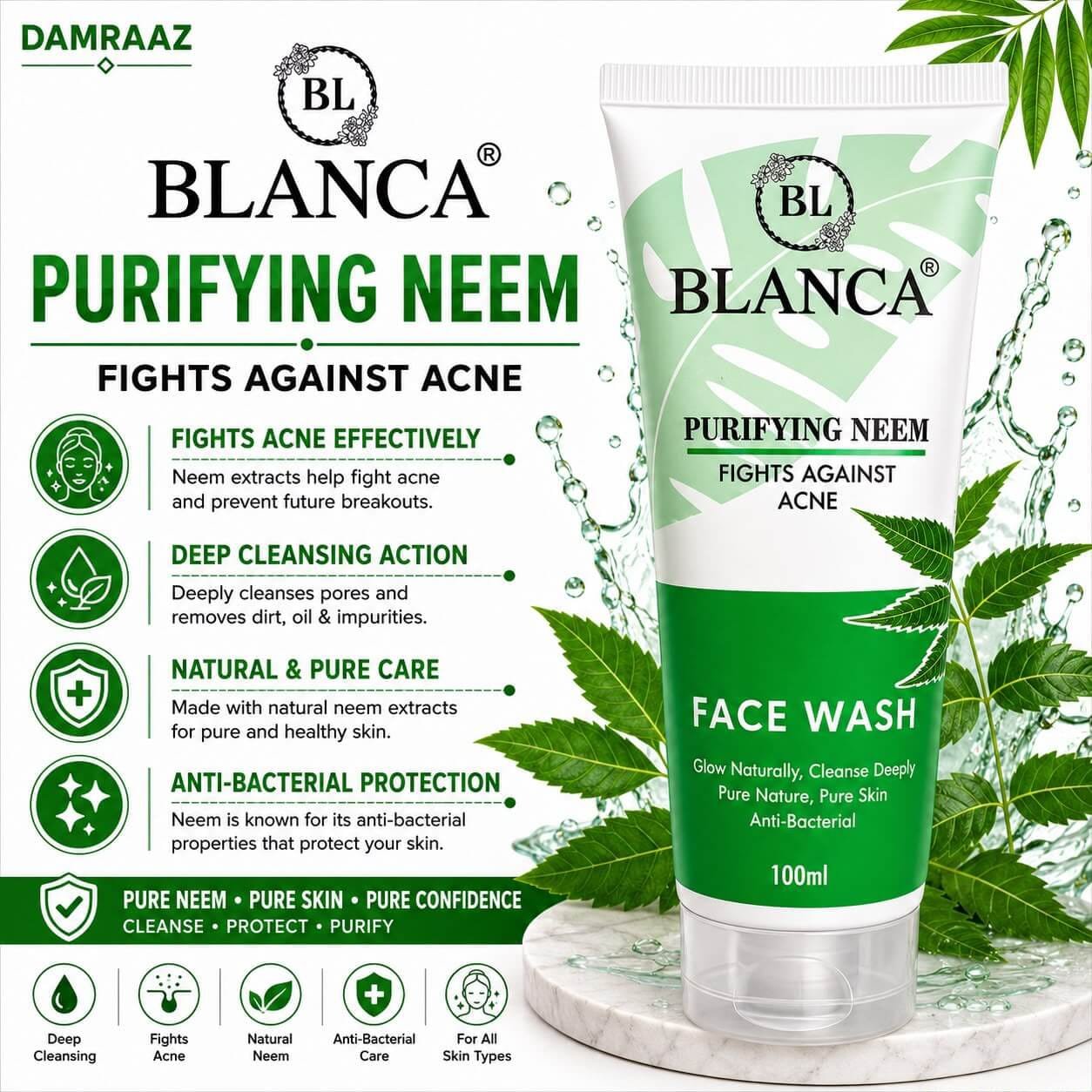 BLANCA Purifying Neem Face Wash