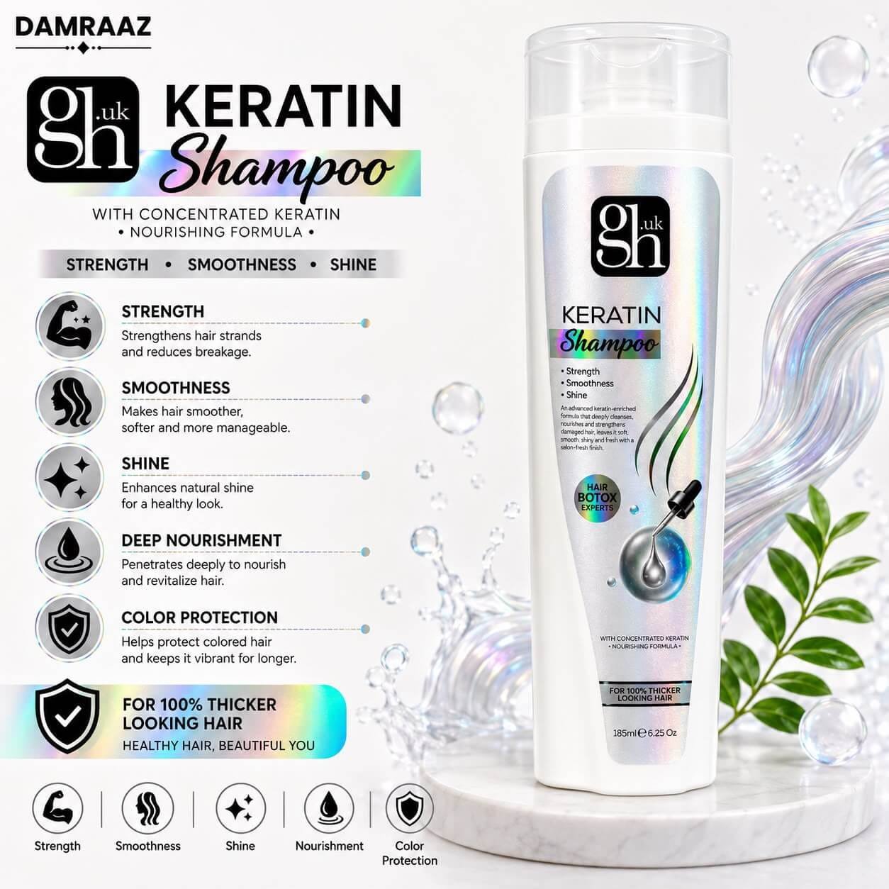 Glow Haven UK Keratin Shampoo